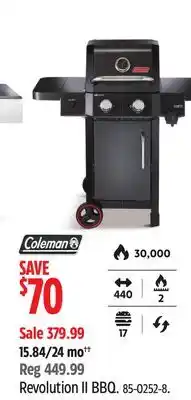 Canadian Tire Coleman Revolution II BBQ offer