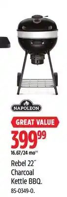Canadian Tire NAPOLEON Rebel 22 Charcoal Kettle BBQ offer