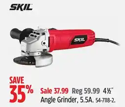 Canadian Tire 4 1⁄2˝ Angle Grinder, 5.5A offer
