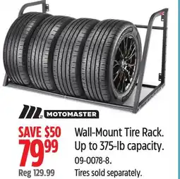 Canadian Tire Motomaster Wall-Mount Tire Rack offer