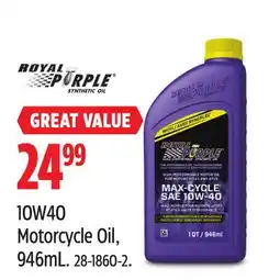 Canadian Tire 10W40 Motorcycle Oil offer