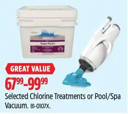Canadian Tire Selected Aquarius Chlorine Treatments or Pool/Spa Vacuum offer