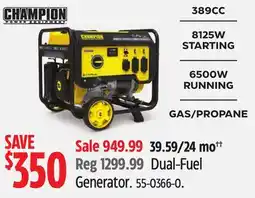 Canadian Tire Champion Dual-Fuel Generator offer