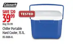 Canadian Tire Coleman Chiller Portable Hard Cooler, 15.L offer
