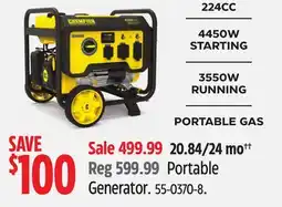 Canadian Tire Champion Portable Generator offer