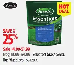 Canadian Tire Selected Grass Seed offer