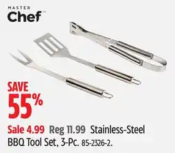 Canadian Tire Master chef Stainless-Steel BBQ Tool Set, 3-Pc offer