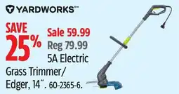 Canadian Tire Yardworks 5A Electric Grass Trimmer/Edger offer