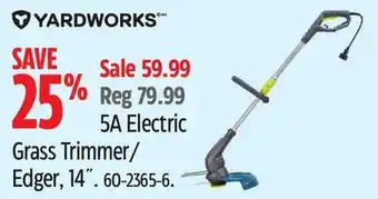 Canadian Tire Yardworks 5A Electric Grass Trimmer/Edger offer