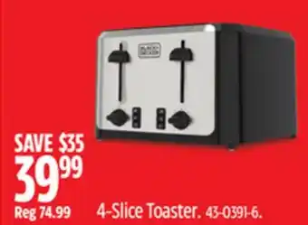 Canadian Tire BLACK+DECKER 4-Slice Toaster offer