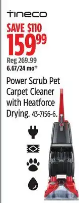Canadian Tire Power Scrub Pet Carpet Cleaner with Heatforce Drying offer