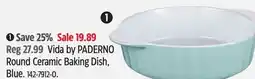 Canadian Tire Vida by PADERNO Round Ceramic Baking Dish, Blue offer