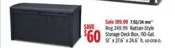 Canadian Tire Rattan-Style Storage Deck Box offer