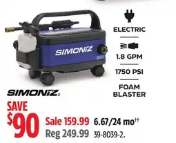 Canadian Tire SIMONIZ ELECTRIC FOAM BLASTER offer