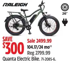 Canadian Tire Raleigh Quanta Electric Bike offer