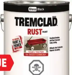 Canadian Tire Tremclad Rust Paint, 3.78L offer
