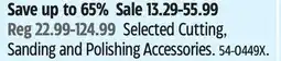 Canadian Tire Selected Cutting, Sanding and Polishing Accessories offer