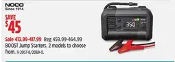 Canadian Tire NOCO BOOST Jump Starters offer