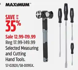 Canadian Tire Selected Measuring and Cutting Hand Tools offer
