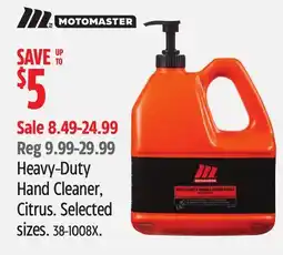 Canadian Tire Moto Master Heavy-Duty Hand Cleaner, Citrus offer