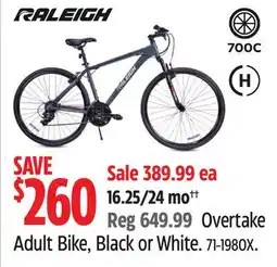 Canadian Tire Raleigh Adult Bike offer