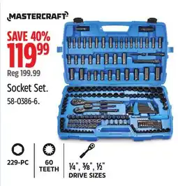 Canadian Tire Mastercraft Socket Set offer