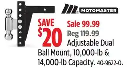 Canadian Tire MOTOMASTER Adjustable Dual Ball Mount offer