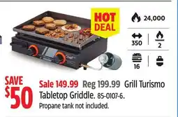 Canadian Tire Master Chef Grill Turismo Tabletop Griddle offer