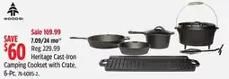 Canadian Tire Woods Heritage Cast-Iron Camping Cookset with Crate offer