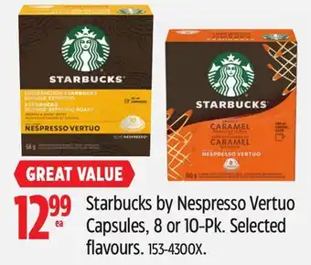 Canadian Tire Starbucks by Nespresso Vertuo Capsules offer