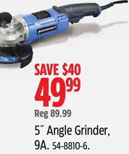 Canadian Tire Mastercraft 5 Angle Grinder, 9A offer