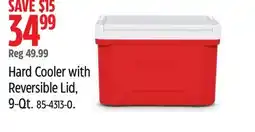 Canadian Tire Hard Cooler with Reversible Lid, 9-Qt offer
