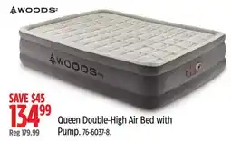 Canadian Tire Queen Double-High Air Bed with Pump offer