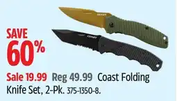 Canadian Tire Coast Folding Knife Set offer