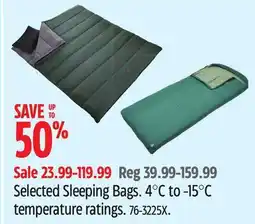 Canadian Tire Selected Woods Sleeping Bags offer