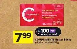 Foodland COMPLIMENTS Butter Sticks offer