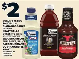 Valu-mart SAUCE BARBECUE BULLS-EYE, 425 ML, BARBECUE DIANA, 500 ML OU VINAIGRETTEKRAFT offer