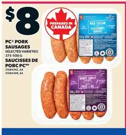 Valu-mart SAUCISSES DE PORC PC offer