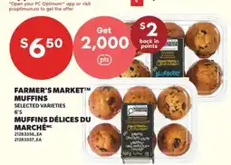 Valu-mart MUFFINS DÉLICES DU MARCHÉ, 6'S offer