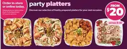 Valu-mart PARTY PLATTERS offer
