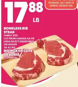 Valu-mart BIFTECK DE CÔTE DÉSOSSÉ offer