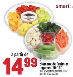 Marché Adonis Fruit or vegetable platters offer