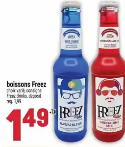 Marché Adonis Freez boissons offer