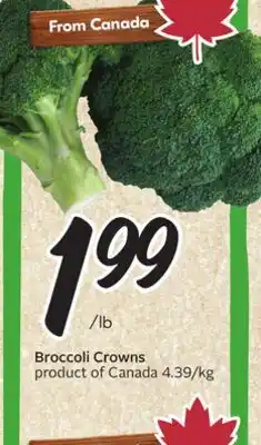 Sobeys Broccoli Crowns offer