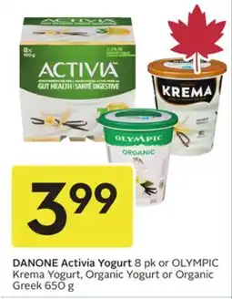 Sobeys Activia Yogurt offer