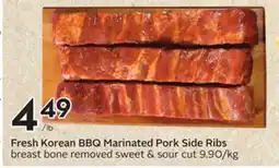 Sobeys Fresh Korean BBQ Marinated Pork Side Ribs offer