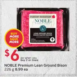 Sobeys Premium Lean Ground Bison offer