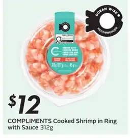 Sobeys COMPLIMENTS Cooked Shrimp in Ring with Sauce offer
