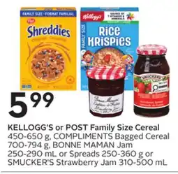 Sobeys Family Size Cereal offer