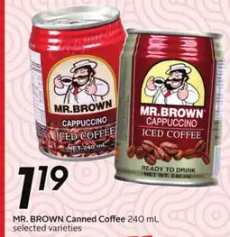 Sobeys Canned Coffee offer